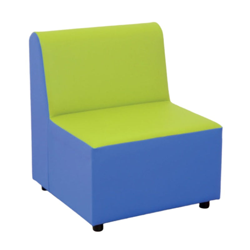 Arno Single Modular Vinyl Seat-Modular Seating,Seating,Wellbeing Furniture,Willowbrook-Apple-D81204-VAP-Learning SPACE