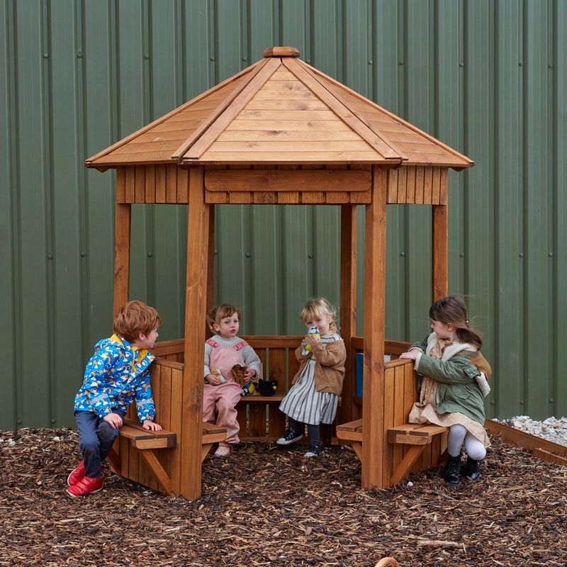 Arnold Circus - Playground Gathering Space-Cosy Direct, Outdoor Classroom, Outdoor Dens, Outdoor Furniture, Play Dens, Play Houses, Playhouses, Sensory Dens-Learning SPACE