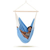 Artista Blue Hammock Chair-Hammock Chair-Amazonas,Blue,Cotton,Dropship,Hammock chair,Hanging Chair,Indoor,Large,Single-Learning SPACE