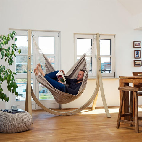 Artista Sand Hammock Chair-Hammock Chair-Cotton,Hammock chair,Hanging Chair,Indoor,Large,Natural,Single-Learning SPACE