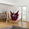 Artista Vino Hammock Hanging Chair-Hammock Chair-Amazonas,Cotton,Hammock chair,Hanging Chair,Indoor,Large,Red,Single-Learning SPACE
