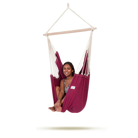 Artista Vino Hammock Hanging Chair-Hammock Chair-Amazonas,Cotton,Hammock chair,Hanging Chair,Indoor,Large,Red,Single-Learning SPACE