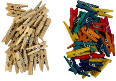 Assorted Mini Wooden Pegs - 50 Pieces-Arts & Crafts, Baby Arts & Crafts, Crafty Bitz Craft Supplies, Early Arts & Crafts, Painting Accessories, Primary Arts & Crafts, Primary Literacy, Seasons, Spring, Stationery, Stock-Learning SPACE