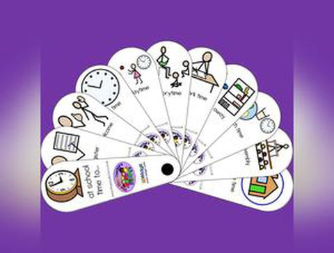 At School Time To Fan-Early Education & Smart Toys-Back To School,Calmer Classrooms,Calming & Anxiety,communication,Deaf & Hard of Hearing,Fans & Visual Prompts,Life Skills,Play Doctors,Primary Literacy,PSHE,Social Stories & Games & Social Skills,Transitions and Routines-Learning SPACE