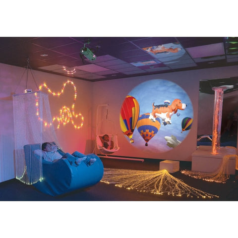 Aura Projector Set - With 2 Wheels and Bracket-[OPTI] Kinetics, Additional Need, Additional Support, AllSensory, Autism, Calming and Relaxation, Chill Out Area, Helps With, Mindfulness, Neuro Diversity, PSHE, Rainbow Theme Sensory Room, Sensory Projectors, Stress Relief, Teenage Projectors, Underwater Sensory Room, Visual Sensory Toys-Learning SPACE