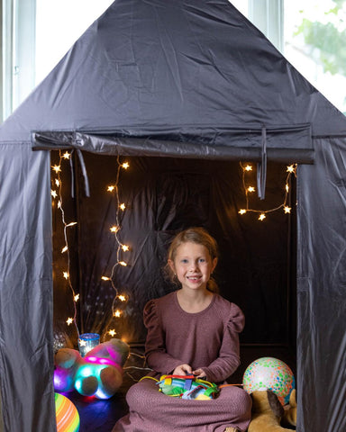 MySpace Indoor Framed Sensory Den House Shaped-Black-Out Dens,MySpace,Nooks dens & Reading Areas,Play Dens,Playlearn,Reading Den,SCOTEXCEL,Sensory Dens,Wellbeing Furniture-Learning SPACE