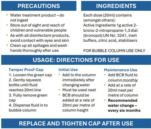 BCB PLUS Water Treatment For Bubble Tubes and Walls-Bubble Tube Accessories,Home Bubble Tubes & Walls-Learning SPACE