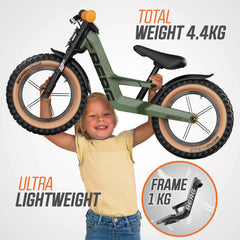 BERG Biky Trail Green With Handbrake-Baby Ride On's & Trikes,Balance Bikes,Berg Toys,Ride & Scoot,Ride On's. Bikes & Trikes-Learning SPACE