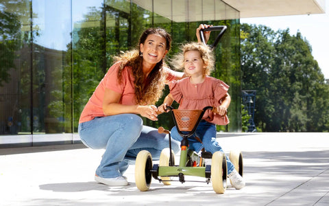 BERG Buzzy Retro Green 2-in-1 Go-Kart-Berg Toys,Early Years. Ride On's. Bikes. Trikes,Go-Karts,Ride & Scoot,Ride On's. Bikes & Trikes-Learning SPACE