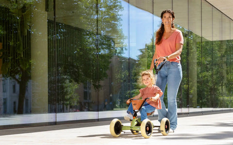 BERG Buzzy Retro Green 2-in-1 Go-Kart-Berg Toys,Early Years. Ride On's. Bikes. Trikes,Go-Karts,Ride & Scoot,Ride On's. Bikes & Trikes-Learning SPACE