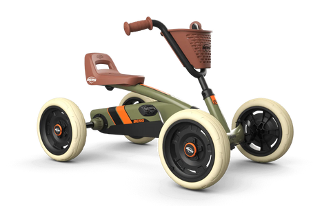 BERG Buzzy Retro Green 2-in-1 Go-Kart-Berg Toys,Early Years. Ride On's. Bikes. Trikes,Go-Karts,Ride & Scoot,Ride On's. Bikes & Trikes-Learning SPACE