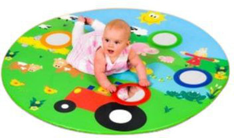 Baby Play Mat - Mirror & Farm Theme-AllSensory,Baby Sensory Toys,Baby Soft Play and Mirrors,Down Syndrome,Farms & Construction,Gifts for 0-3 Months,Imaginative Play,Mats,Mats & Rugs,Playmat,Playmats & Baby Gyms,Sensory Flooring,Sensory Mirrors,Stock-Learning SPACE