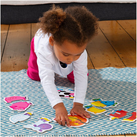 Baby Puzzles - Farm-2-12 Piece Jigsaw,Down Syndrome,Farms & Construction,Galt,Games & Toys,Gifts For 2-3 Years Old,Imaginative Play,Stock-Learning SPACE