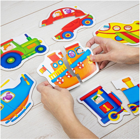 Baby Puzzles - Transport-2-12 Piece Jigsaw,Cars & Transport,Down Syndrome,Galt,Games & Toys,Gifts For 2-3 Years Old,Imaginative Play,Stock-Learning SPACE