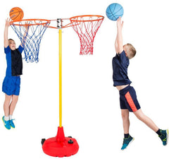 Back-To-Back Goals/ Hoops for Basketball-Active Games, Calmer Classrooms, Discontinued, Exercise, Garden Game, Helps With, Playground, Playground Equipment, Spordas-Learning SPACE