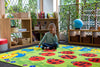 Back to Nature™ Chloe Caterpillar Numeracy & Literacy 3x2m Carpet-Dropship,Educational Carpet,Kit For Kids,Mats & Rugs,Rectangular,Rugs,Wellbeing Furniture,World & Nature-Learning SPACE