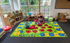 Back to Nature™ Chloe Caterpillar Numeracy & Literacy 3x2m Carpet-Dropship,Educational Carpet,Kit For Kids,Mats & Rugs,Rectangular,Rugs,Wellbeing Furniture,World & Nature-Learning SPACE