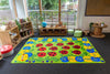 Back to Nature™ Chloe Caterpillar Numeracy & Literacy 3x2m Carpet-Dropship,Educational Carpet,Kit For Kids,Mats & Rugs,Rectangular,Rugs,Wellbeing Furniture,World & Nature-Learning SPACE