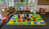 Back to Nature™ Chloe Caterpillar Numeracy & Literacy 3x2m Carpet-Dropship,Educational Carpet,Kit For Kids,Mats & Rugs,Rectangular,Rugs,Wellbeing Furniture,World & Nature-Learning SPACE