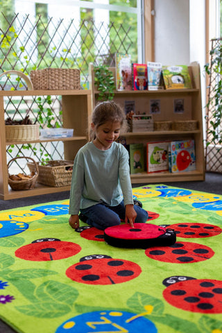 Back to Nature™ Chloe Caterpillar Numeracy & Literacy 3x2m Carpet-Dropship,Educational Carpet,Kit For Kids,Mats & Rugs,Rectangular,Rugs,Wellbeing Furniture,World & Nature-Learning SPACE
