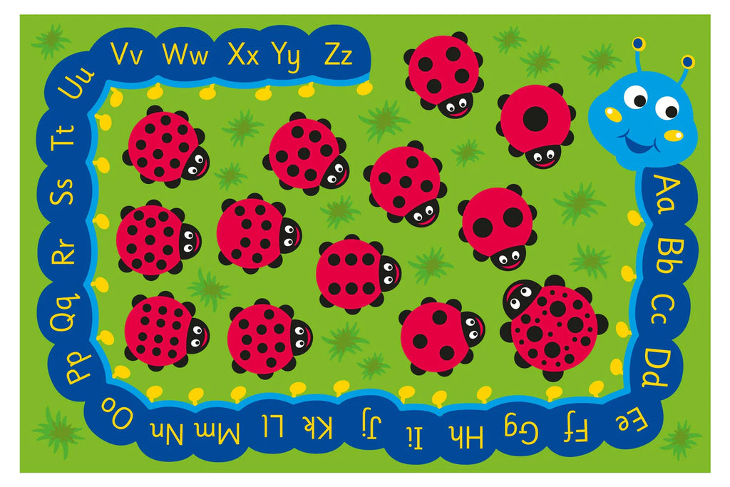 Back to Nature™ Chloe Caterpillar Numeracy & Literacy Outdoor Mat-Dropship,Early Years Literacy,Early Years Maths,Educational Carpet,Kit For Kids,Mats & Rugs,Rectangular,Rugs,Wellbeing Furniture,World & Nature-Learning SPACE