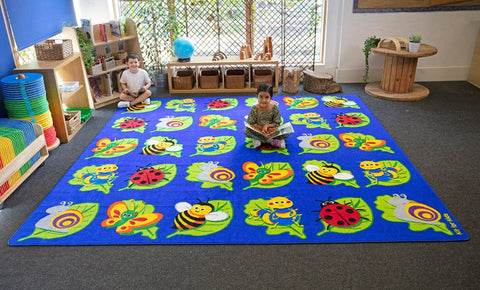 Back to Nature™ Square Bug 3x3m Carpet-Dropship,Kit For Kids,Mats & Rugs,Nature Sensory Room,Placement Carpets,Rugs,Square,Wellbeing Furniture,World & Nature-Learning SPACE