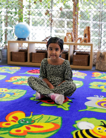 Back to Nature™ Square Bug 3x3m Carpet-Dropship,Kit For Kids,Mats & Rugs,Nature Sensory Room,Placement Carpets,Rugs,Square,Wellbeing Furniture,World & Nature-Learning SPACE