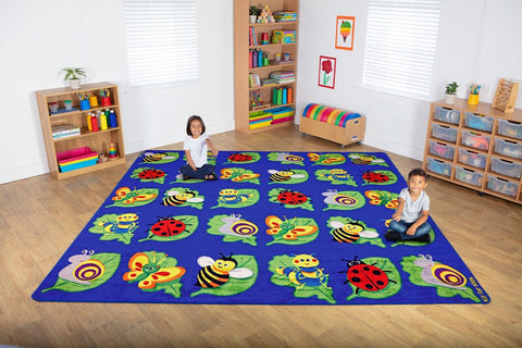 Back to Nature™ Square Bug 3x3m Carpet-Dropship,Kit For Kids,Mats & Rugs,Nature Sensory Room,Placement Carpets,Rugs,Square,Wellbeing Furniture,World & Nature-Learning SPACE