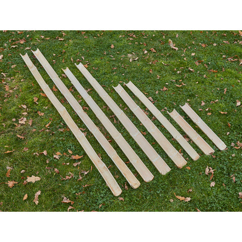 Bamboo Chute Lengths (8Pk)-Cosy Direct,Cosy Outdoor,Forest School & Outdoor Garden Equipment,Outdoor Play,Outdoor Sand & Water Play,Water & Sand Toys-Learning SPACE