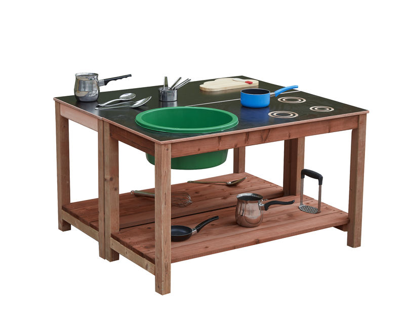 Bargain Longlast Mud Pie Kitchen & Table (2Pk-(H)60cm)-Cosy Direct,Cosy Outdoor,Messy Play,Mud Kitchen-Learning SPACE