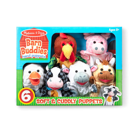 Barn Buddies Hand Puppets – 6-Piece-Animals, Imaginative Play, Puppets & Theatres & Story Sets, Role Play-Learning SPACE