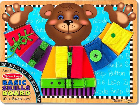 Basic Skills Board-Additional Need, Baby Wooden Toys, Calmer Classrooms, Down Syndrome, Fine Motor Skills, Helps With, Lacing, Learning Difficulties, Sound. Peg & Inset Puzzles, Stock, Table Top & Family Games, Tracking & Bead Frames-Learning SPACE