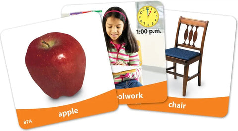 Basic Vocabulary Photo Cards - Flashcards-Calmer Classrooms,Calming & Anxiety,communication,Dyslexia,Early Years Literacy,Helps With,Learn Alphabet & Phonics,Learning Activity Kits,Learning Resources,Literacy Toys,Neuro Diversity,Physical Needs,Primary Literacy,Primary Travel Games & Toys,Speaking & Listening,Stock-Learning SPACE