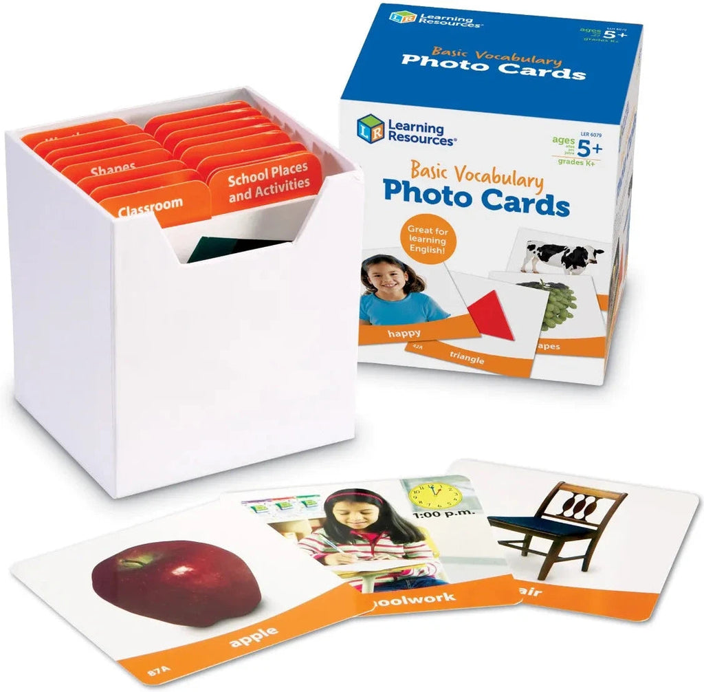 Basic Vocabulary Photo Cards - Flashcards-Calmer Classrooms,Calming & Anxiety,communication,Dyslexia,Early Years Literacy,Helps With,Learn Alphabet & Phonics,Learning Activity Kits,Learning Resources,Literacy Toys,Neuro Diversity,Physical Needs,Primary Literacy,Primary Travel Games & Toys,Speaking & Listening,Stock-Learning SPACE