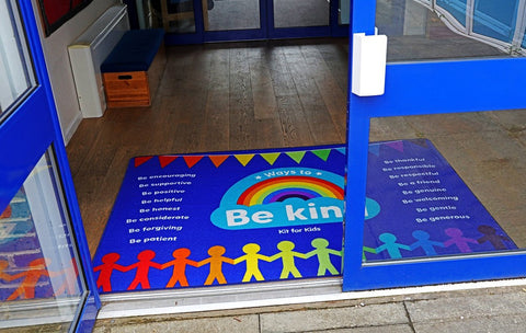 Be Kind Carpet 2x1.3m-Calmer Classrooms,Dropship,Educational Carpet,Helps With,Kit For Kids,Mats & Rugs,Multi-Colour,Rectangular,Rewards & Behaviour,Rugs,Wellbeing Furniture-Learning SPACE