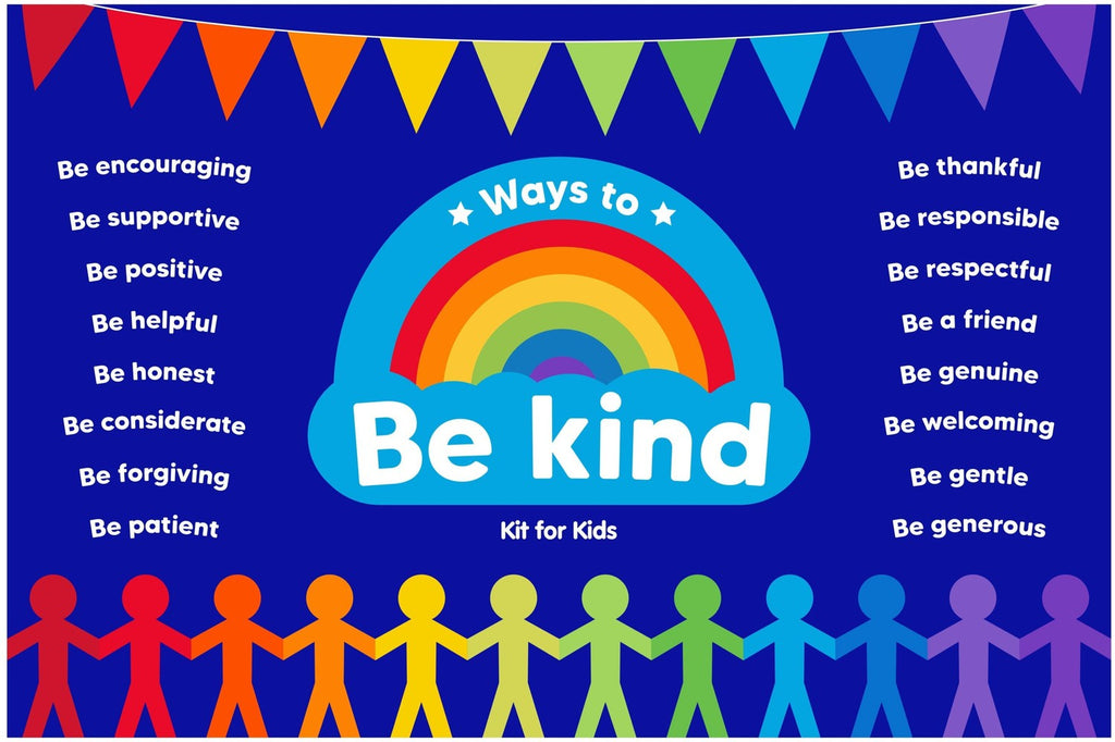 Be Kind Carpet 2x1.3m-Calmer Classrooms,Dropship,Educational Carpet,Helps With,Kit For Kids,Mats & Rugs,Multi-Colour,Rectangular,Rewards & Behaviour,Rugs,Wellbeing Furniture-Learning SPACE