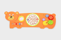 Bear Activity Wall Panel Toy-Additional Need,Fine Motor Skills,Gifts For 1 Year Olds,Helps With,Maths,Nursery,Primary Maths,SCOTEXCEL,sensory activity,Sensory Wall Panels & Accessories,Shape & Space & Measure,Sound,Stock,Strength & Co-Ordination,Tactile Toys & Books,Tracking & Bead Frames,Viga Activity Wall Panel-Learning SPACE