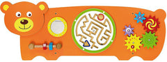 Bear Activity Wall Panel Toy-Additional Need,Fine Motor Skills,Gifts For 1 Year Olds,Helps With,Maths,Primary Maths,sensory activity,Sensory Wall Panels & Accessories,Shape & Space & Measure,Sound,Stock,Strength & Co-Ordination,Tactile Toys & Books,Tracking & Bead Frames,Viga Activity Wall Panel-Learning SPACE