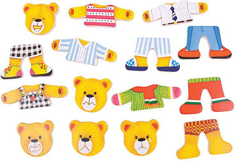 Bear Family - Wooden Dress Up Set-Bigjigs Toys,Dress Up Costumes & Masks,Early Years Maths,Imaginative Play,Maths,Memory Pattern & Sequencing,Primary Maths,Role Play,SCOTEXCEL,Stock,Wooden Toys-Learning SPACE