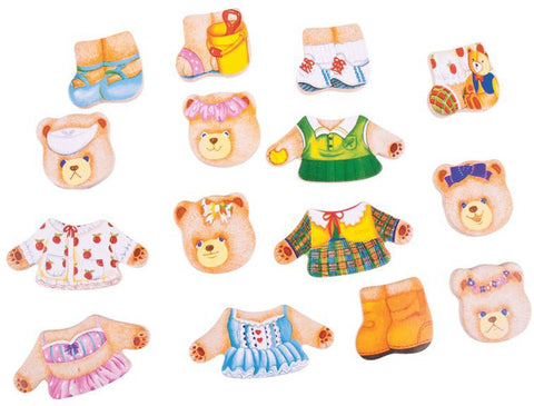 Bear Family - Wooden Dress Up Set-Bigjigs Toys,Dress Up Costumes & Masks,Early Years Maths,Imaginative Play,Maths,Memory Pattern & Sequencing,Primary Maths,Role Play,SCOTEXCEL,Stock,Wooden Toys-Learning SPACE