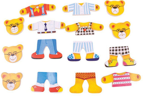 Bear Family - Wooden Dress Up Set-Bigjigs Toys,Dress Up Costumes & Masks,Early Years Maths,Imaginative Play,Maths,Memory Pattern & Sequencing,Primary Maths,Role Play,SCOTEXCEL,Stock,Wooden Toys-Learning SPACE