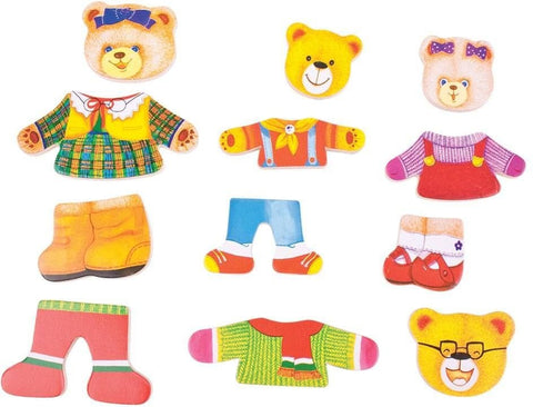 Bear Family - Wooden Dress Up Set-Bigjigs Toys,Dress Up Costumes & Masks,Early Years Maths,Imaginative Play,Maths,Memory Pattern & Sequencing,Primary Maths,Role Play,SCOTEXCEL,Stock,Wooden Toys-Learning SPACE