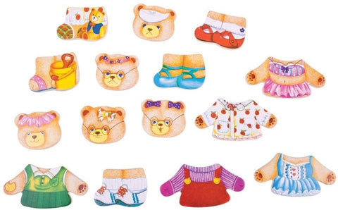 Bear Family - Wooden Dress Up Set-Bigjigs Toys,Dress Up Costumes & Masks,Early Years Maths,Imaginative Play,Maths,Memory Pattern & Sequencing,Primary Maths,Role Play,SCOTEXCEL,Stock,Wooden Toys-Learning SPACE