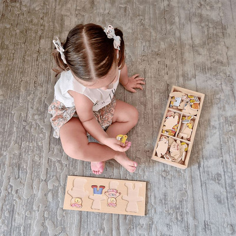 Bear Family - Wooden Dress Up Set-Bigjigs Toys,Dress Up Costumes & Masks,Early Years Maths,Imaginative Play,Maths,Memory Pattern & Sequencing,Primary Maths,Role Play,SCOTEXCEL,Stock,Wooden Toys-Learning SPACE