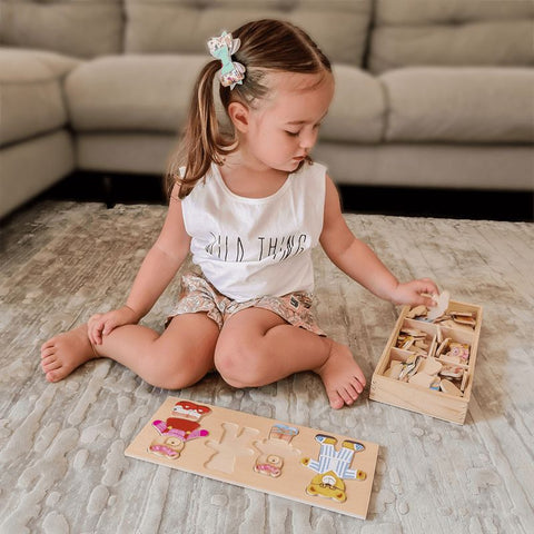 Bear Family - Wooden Dress Up Set-Bigjigs Toys,Dress Up Costumes & Masks,Early Years Maths,Imaginative Play,Maths,Memory Pattern & Sequencing,Primary Maths,Role Play,SCOTEXCEL,Stock,Wooden Toys-Learning SPACE