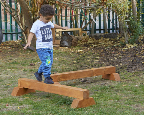 Bench Balancers Zigzags 1.2M (2Pk)-Cosy Direct,Cosy Outdoor,Forest School & Outdoor Garden Equipment,Gross Motor and Balance Skills,Outdoor Climbing Frames,Outdoor Play-Learning SPACE