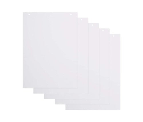 Bi-Office Flipchart Pad Plain A1 White 40 Sheets (Pack 5)-Stationery-Learning SPACE