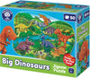 Big Dinosaur Jigsaw Puzzle 50 Pieces-13-99 Piece Jigsaw,AllSensory,Dinosaurs. Castles & Pirates,Down Syndrome,Early Years Sensory Play,Games & Toys,Gifts for 5-7 Years Old,Imaginative Play,Orchard Toys,Primary Games & Toys,Stock,Strength & Co-Ordination-Learning SPACE