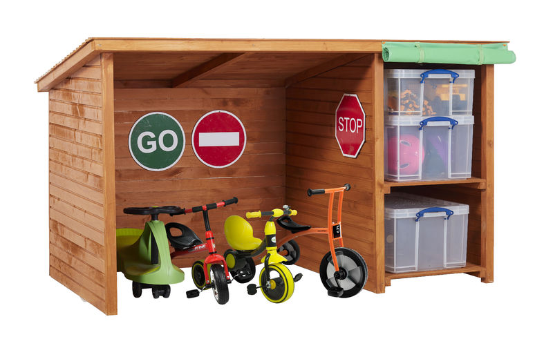 Bike Shed With Storage-Cosy Direct,Cosy Outdoor,Sheds,Wellbeing Furniture-Learning SPACE