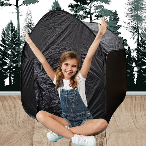 Black Projector Sensory Pop UP Dark Den Tent-AllSensory,Black-Out Dens,Calming & Anxiety,Chill Out Area,excell2,Helps With,Meltdown Management,Mindfulness,Playlearn,PSHE,Sensory Avoidance,Sensory Dens,Sensory Seeking,Stock,Stress Relief,Visual Sensitivity-Learning SPACE